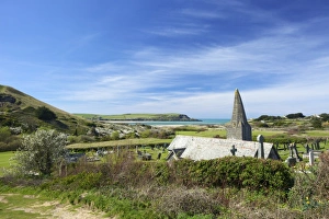 View of Camel Estuary from the churchyard of St. Enodoc Church, Rock, North Cornwall View of Camel Estuary from the churchyard of St. Enodoc Church, Rock, North Cornwall