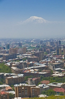 View over the capital city, Yerevan, with Mount Ararat in the distance View over the capital city, Yerevan, with Mount Ararat in the distance