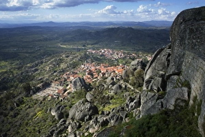 View from the castle of the medieval village of Monsanto in the municipality of View from the castle of the medieval village of Monsanto in the municipality of