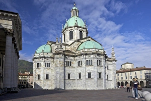 Lake Como Architecture Prints: View of Cathedral in Como town centre, Lake Como, Lombardy, Italian Lakes, Italy, Europe