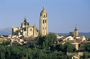 European Cathedral Views Prints: View to cathedral from north
