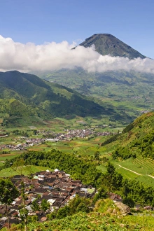 Asia Travel Destination Images Prints: View over the Dieng Plateau, Java, Indonesia, Southeast Asia, Asia