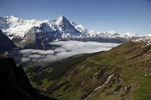 Eiger Mountain View Prints: View from Grindelwald-First to Bernese Alps with Eiger, Bernese Oberland