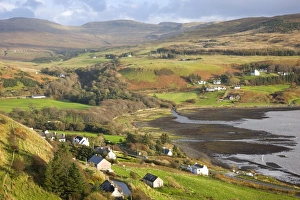 View from hillside to the village of Uig, Trotternish Peninsula, Isle of Skye View from hillside to the village of Uig, Trotternish Peninsula, Isle of Skye
