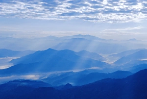 View of the Himalayan mountains from Nagarkot village View of the Himalayan mountains from Nagarkot village