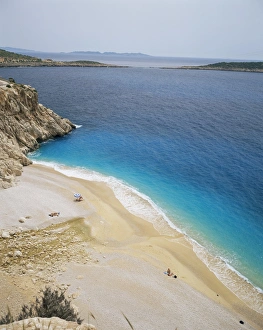 Colorful Coastal Scenery Prints: View of Kalkan beach