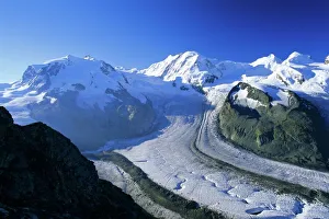 European Mountain Photography Prints: View to Monte Rosa