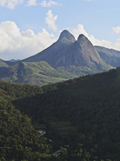 View of the mountains surrounding Petropolis, State of Rio de Janeiro, Brazil, South View of the mountains surrounding Petropolis, State of Rio de Janeiro, Brazil, South