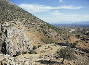 Greece Tourism Destination Prints: View from Mycenae