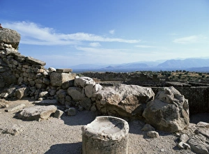 Prints of View from Mycenae, Peloponnese, Greece, Europe Heritage Site Prints: Mycenaean Landscape Print