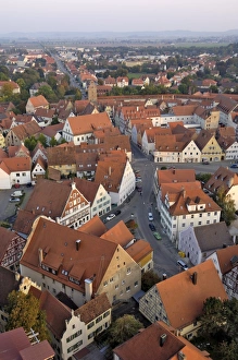European Landmarks In Germany Prints: View of Nordlingen from Daniel, the tower of St