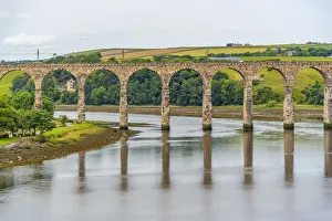 View of Old Border Bridge over the River Tweed, Berwick-upon-Tweed, Northumberland View of Old Border Bridge over the River Tweed, Berwick-upon-Tweed, Northumberland
