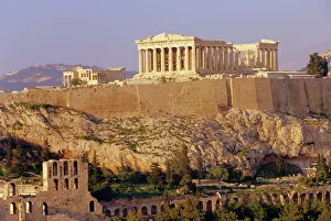 View of the Parthenon and the Acropolis seen from Filopappos Hill View of the Parthenon and the Acropolis seen from Filopappos Hill