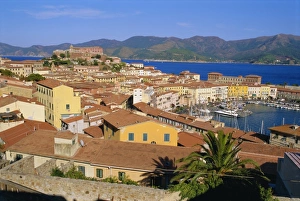 Italy Travel Guidebook Prints: View over Portoferraio