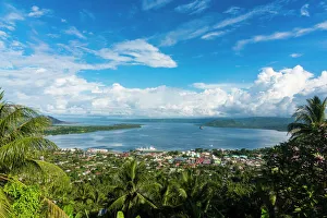 View over Rabaul, East New Britain, Papua New Guinea, Pacific View over Rabaul, East New Britain, Papua New Guinea, Pacific
