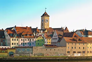 View of Regensburg, UNESCO World Heritage Site, Bavaria, Germany, Europe View of Regensburg, UNESCO World Heritage Site, Bavaria, Germany, Europe