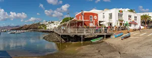 Atlantic Ocean Views Europe Prints: View of restaurant overlooking harbour