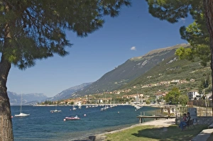 European Lakeside Views Prints: A view along the shore