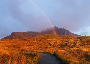 View of The Storr at sunrise, Isle of Skye, Inner Hebrides, Scotland, United Kingdom View of The Storr at sunrise, Isle of Skye, Inner Hebrides, Scotland, United Kingdom