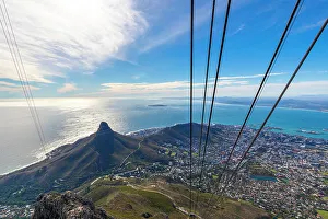 Western Cape Scenic Views Prints: View from Table Mountain, Cape Town, Western Cape Province, South Africa, Africa