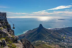 View From Table Mountain Prints: View from Table Mountain, Cape Town, Western Cape Province, South Africa, Africa