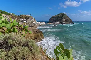 Campania Europe Travel Prints: View of Torre di Sant'Angelo from elevated position in Sant'Angelo