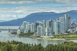 View of Vancouver skyline as viewed from Mount Pleasant District, Vancouver, British Columbia View of Vancouver skyline as viewed from Mount Pleasant District, Vancouver, British Columbia