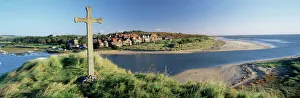 View of the village of Alnmouth with River Aln flowing into the North Sea View of the village of Alnmouth with River Aln flowing into the North Sea