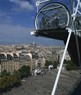 Paris Travel Photography Prints: Viewing balcony, Pompidou Centre, Beaubourg, Paris, France, Europe
