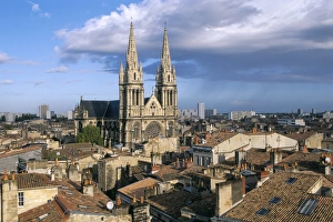 French Architecture Europe Prints: Views of the roofs of the Quartier des Chartrons, town of Bordeaux, Gironde