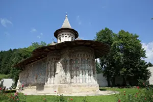 Prints of Voronet Monastery, 1488, UNESCO World Heritage Site, Gura Humorului, Suceava County, Romania, Europe Romania Prints: Voronet Monastery Print, 1488, Romania