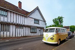 European Road Trip Destinations Prints: VW Type 2 Split Screen Camper Van