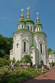 Prints of Vydubychi Monastery, Kiev, Ukraine, Europe Ukraine Prints: Vydubychi Monastery Print, Kiev, Ukraine