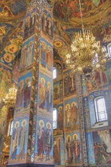 Wall frescos, Church on Spilled Blood (Resurrection Church of Our Saviour), UNESCO Wall frescos, Church on Spilled Blood (Resurrection Church of Our Saviour), UNESCO
