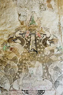 Wall painting, Sulamani Pahto, Bagan (Pagan), Myanmar (Burma), Asia Wall painting, Sulamani Pahto, Bagan (Pagan), Myanmar (Burma), Asia