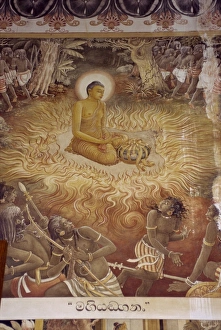 Kelaniya Buddhist Temple Wall Painting Print