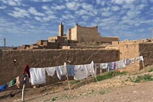 Morocco Kasbah Prints: Washing line