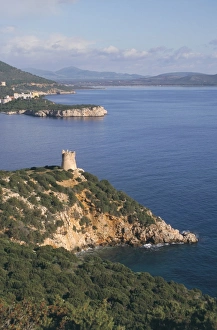 Sardinian Coastal Scenery Prints: Watchtower