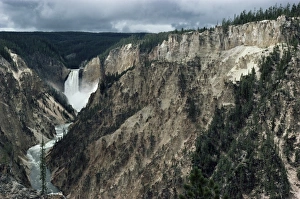 High Angle View Of Waterfall Prints: Waterfall at Artists Point