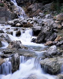 European Waterfall Prints: Waterfall, Blatten