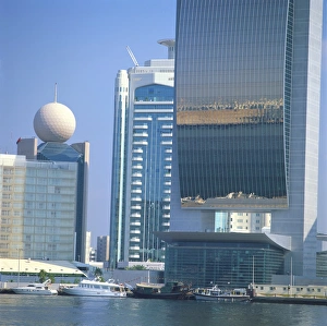 UAE Cityscape Photography Prints: Waterside modern architecture