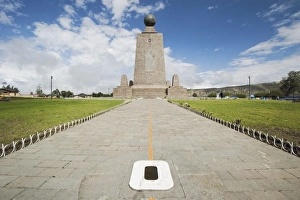 Pichincha Province Landmark Prints: West side of the 30m pyramidal monument marking the equator