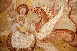 Western porch painting of the Apocalypse, Abbey Church of Saint-Savin sur Gartempe Western porch painting of the Apocalypse, Abbey Church of Saint-Savin sur Gartempe