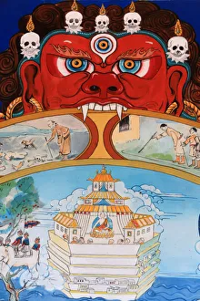 Wheel of Samsara, Dashang Kagyu Ling congregation, Temple of the Thousand Buddhas Wheel of Samsara, Dashang Kagyu Ling congregation, Temple of the Thousand Buddhas