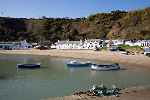 UK Coastal Photography Prints: White cottages