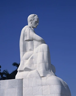 White stone monument to Jose Marti in the Plaza de la Revolucion, Havana White stone monument to Jose Marti in the Plaza de la Revolucion, Havana