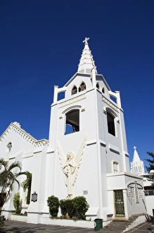 Christian Architecture Photography Prints: Whitewashed Catholic church