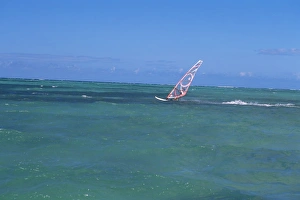 Pigeon Point Beach Prints: Windsurfer at Pigeon Point