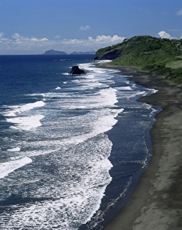 Tropical Island Landscapes Prints: Windward coast at Argyle Beach, St