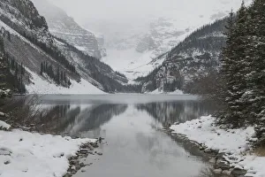 Winter at Lake Louise with snow-covered mountains, Banff National Park, UNESCO World Heritage Site, Alberta Winter at Lake Louise with snow-covered mountains, Banff National Park, UNESCO World Heritage Site, Alberta